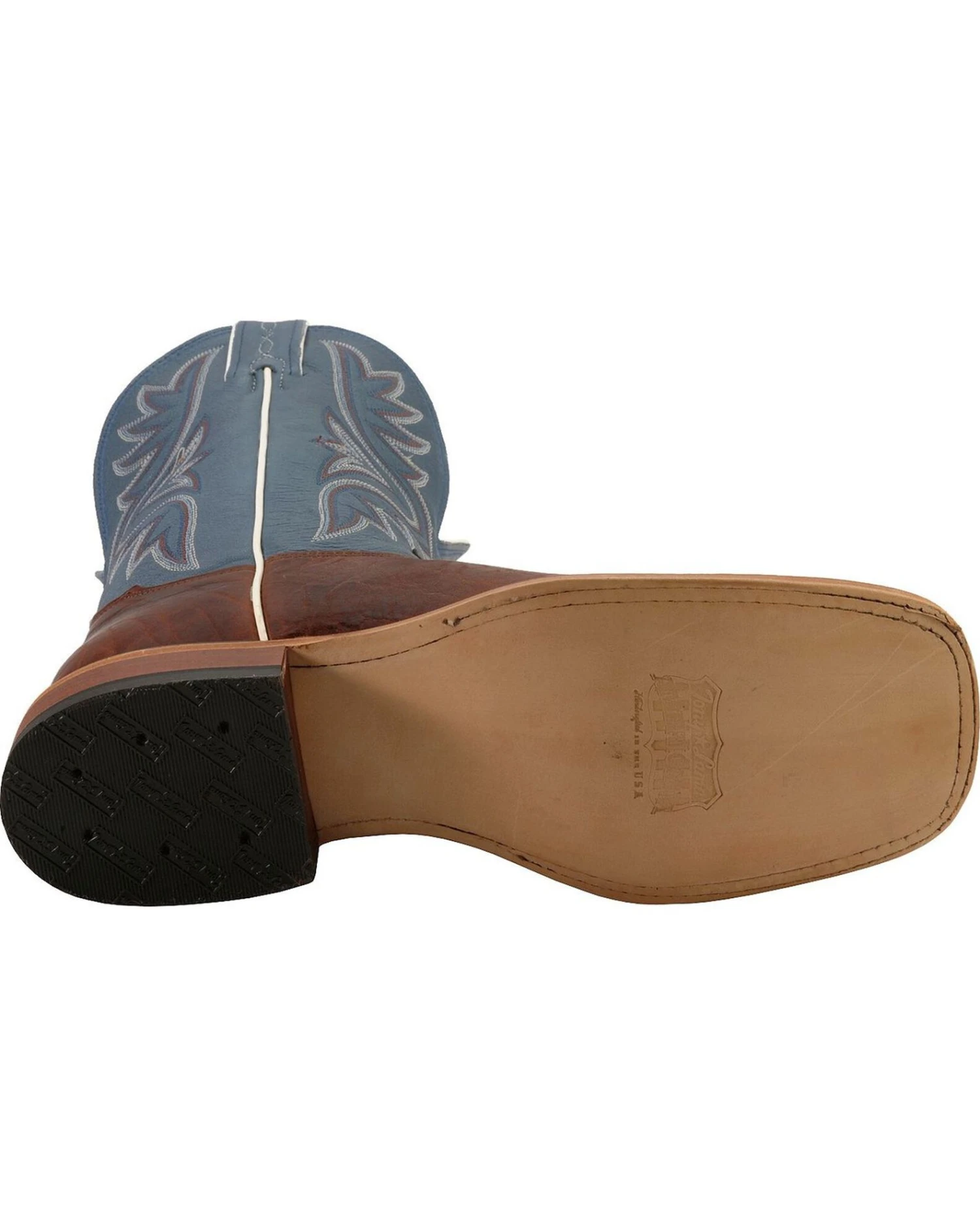 Tony Lama Men's Americana Western Boots - Broad Square Toe 5 Tony Lama Men's Americana Western Boots - Broad Square Toe - Image 5