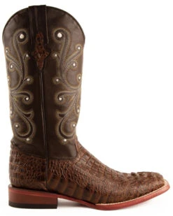 Ferrini Men's Caiman Croc Print Western Boots - Broad Square Toe -Ariat || Corral || Dan Post Store 036G45 36 P2