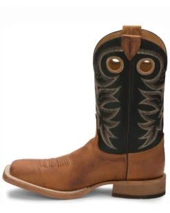 Justin Men's Caddo Bent Rail Western Boots - Broad Square Toe -Ariat || Corral || Dan Post Store 036P11 35 P3