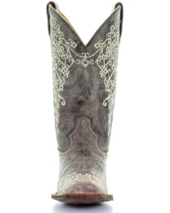 Corral Women's Brown Crater Embroidered Western Boots - Square Toe -Ariat || Corral || Dan Post Store 0450P9 41 FT