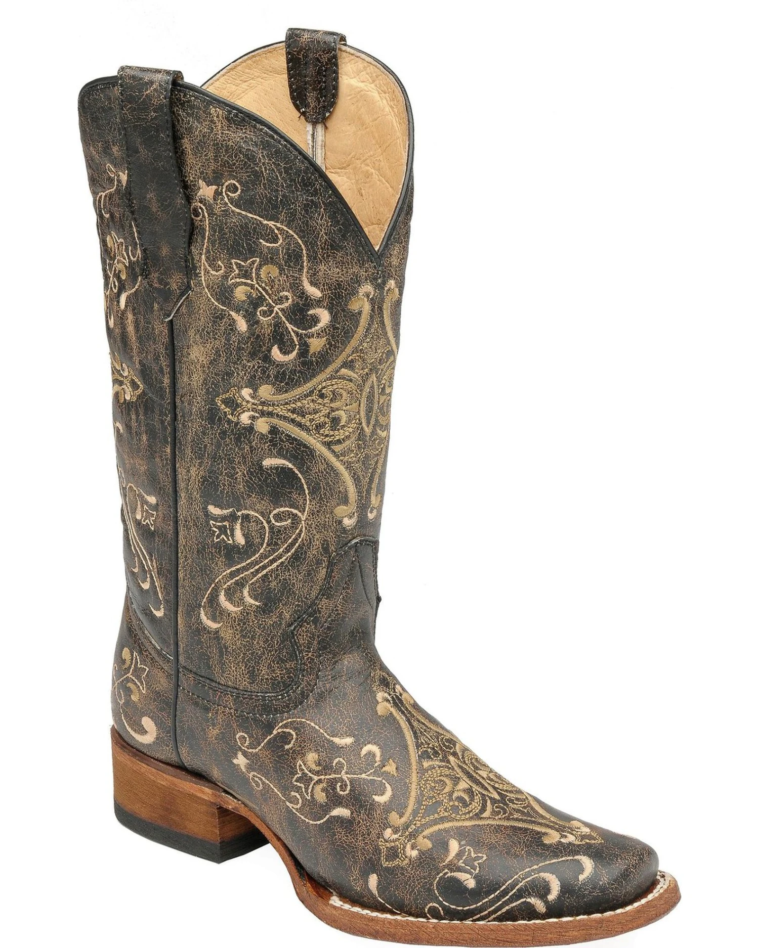 Circle G Women's Diamond Embroidered Western Boots 1 Circle G Women's Diamond Embroidered Western Boots