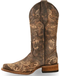 Circle G Women's Dragonfly Embroidered Western Boots - Square Toe 9 Circle G Women's Dragonfly Embroidered Western Boots - Square Toe -Ariat || Corral || Dan Post Store 0451P7 41 LT