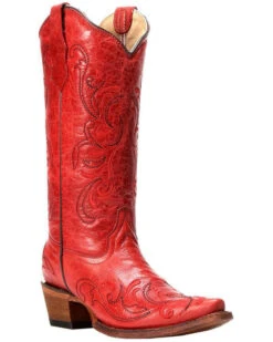 Circle G By Corral Women's Embroidery Snip Toe Western Boots