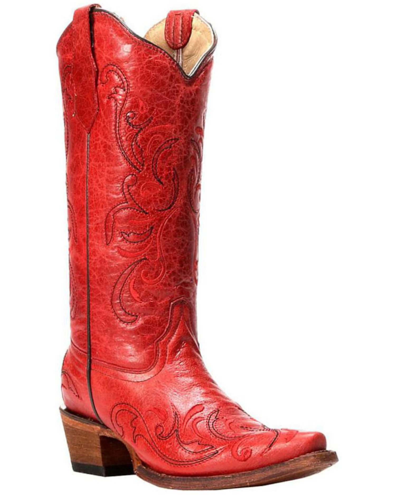 Circle G By Corral Women's Embroidery Snip Toe Western Boots 1 Circle G By Corral Women's Embroidery Snip Toe Western Boots