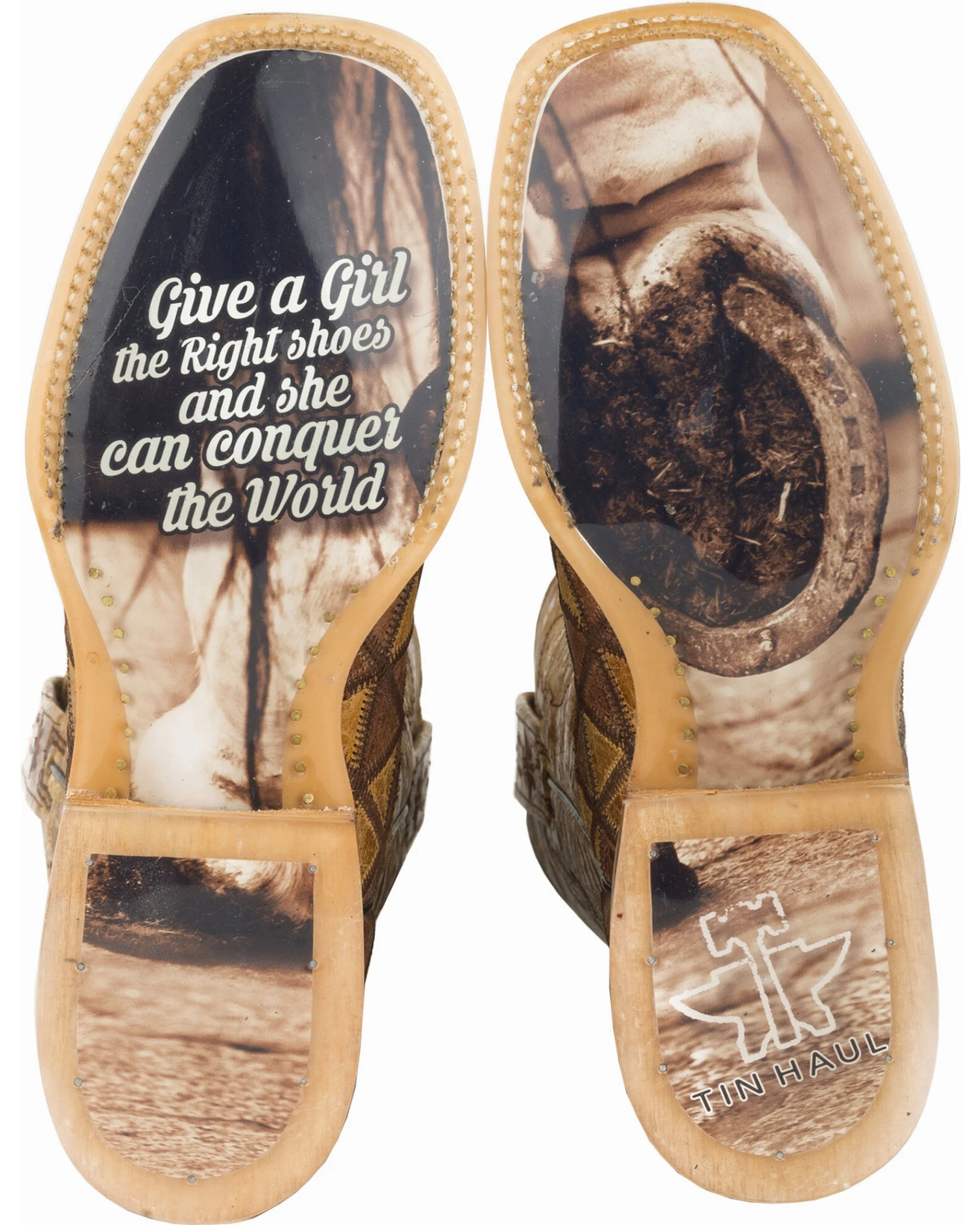 Tin Haul Women's Conquer The World Western Boots - Broad Square Toe 3 Tin Haul Women's Conquer The World Western Boots - Broad Square Toe - Image 3