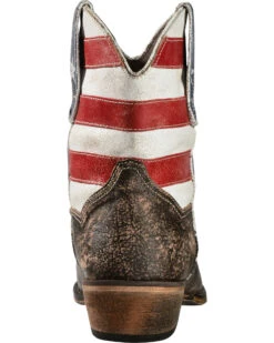 Roper Women's American Beauty Flag Ankle Boots -Ariat || Corral || Dan Post Store 0454D3 41 BK