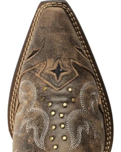 Laredo Women's Lucretia Studded Snake Inlay Western Boots - Snip Toe -Ariat || Corral || Dan Post Store 0456N7 41 TP