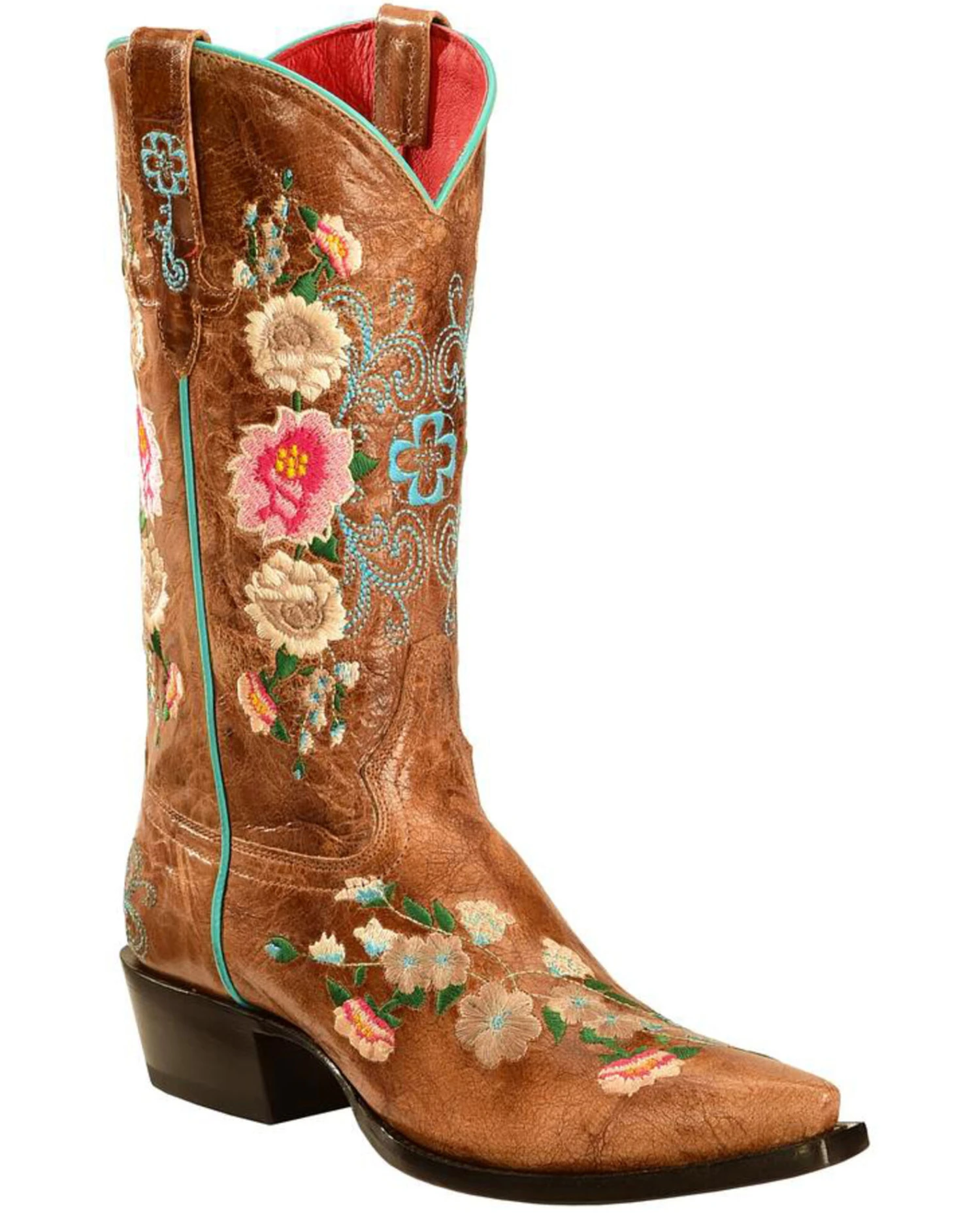 Macie Bean Women's Rose Garden Western Boots - Snip Toe 1 Macie Bean Women's Rose Garden Western Boots - Snip Toe