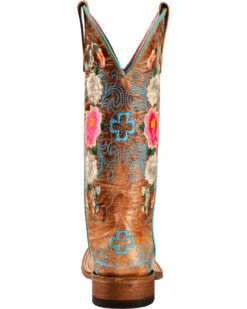 Macie Bean Women's Rose Garden Western Boots - Broad Square Toe -Ariat || Corral || Dan Post Store 0458M2 D2 BK