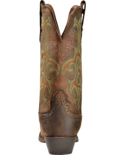 Justin Women's 12" Square Toe Stampede Western Boots -Ariat || Corral || Dan Post Store 045E79 PH BK