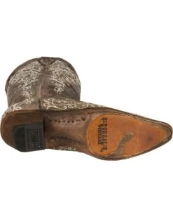 Corral Women's Crater With Bone Embroidery Western Boots - Snip Toe -Ariat || Corral || Dan Post Store 045S76 41 BM