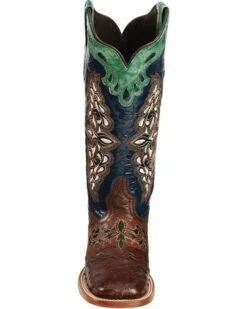 Lucchese Women's Handmade 1883 Amberlyn Full Quill Ostrich Western Boots - Square Toe  -Ariat || Corral || Dan Post Store 045T32 AG FT