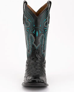 Ferrini Men's Full-Quill Ostrich Embroidered Western Boots - Broad Square Toe -Ariat || Corral || Dan Post Store 066845 89 P4