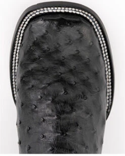 Ferrini Men's Full-Quill Ostrich Embroidered Western Boots - Broad Square Toe -Ariat || Corral || Dan Post Store 066845 89 P6