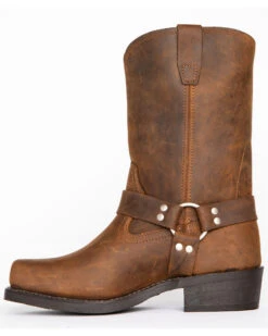 Brothers & Sons Men's Pull On Motorcycle Boots - Square Toe -Ariat || Corral || Dan Post Store 2000042390 200 LT