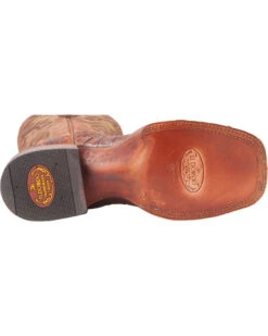 El Dorado Men's Handmade Caiman Back Brass Stockman Boots - Broad Square Toe -Ariat || Corral || Dan Post Store 2000221949 221 BM