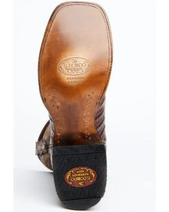 El Dorado Men's Handmade Caiman Back Brass Stockman Boots - Broad Square Toe -Ariat || Corral || Dan Post Store 2000221949 221 P7