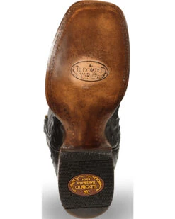 El Dorado Men's Handmade Full Quill Ostrich Stockman Boots - Broad Square Toe -Ariat || Corral || Dan Post Store 2000221951 001 BM