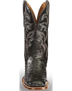 El Dorado Men's Handmade Full Quill Ostrich Stockman Boots - Broad Square Toe -Ariat || Corral || Dan Post Store 2000221951 001 FT