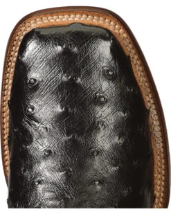 El Dorado Men's Handmade Full Quill Ostrich Stockman Boots - Broad Square Toe -Ariat || Corral || Dan Post Store 2000221951 001 TP