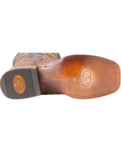 El Dorado Men's Handmade Full Quill Ostrich Stockman Boots - Broad Square Toe -Ariat || Corral || Dan Post Store 2000221953 221 BM