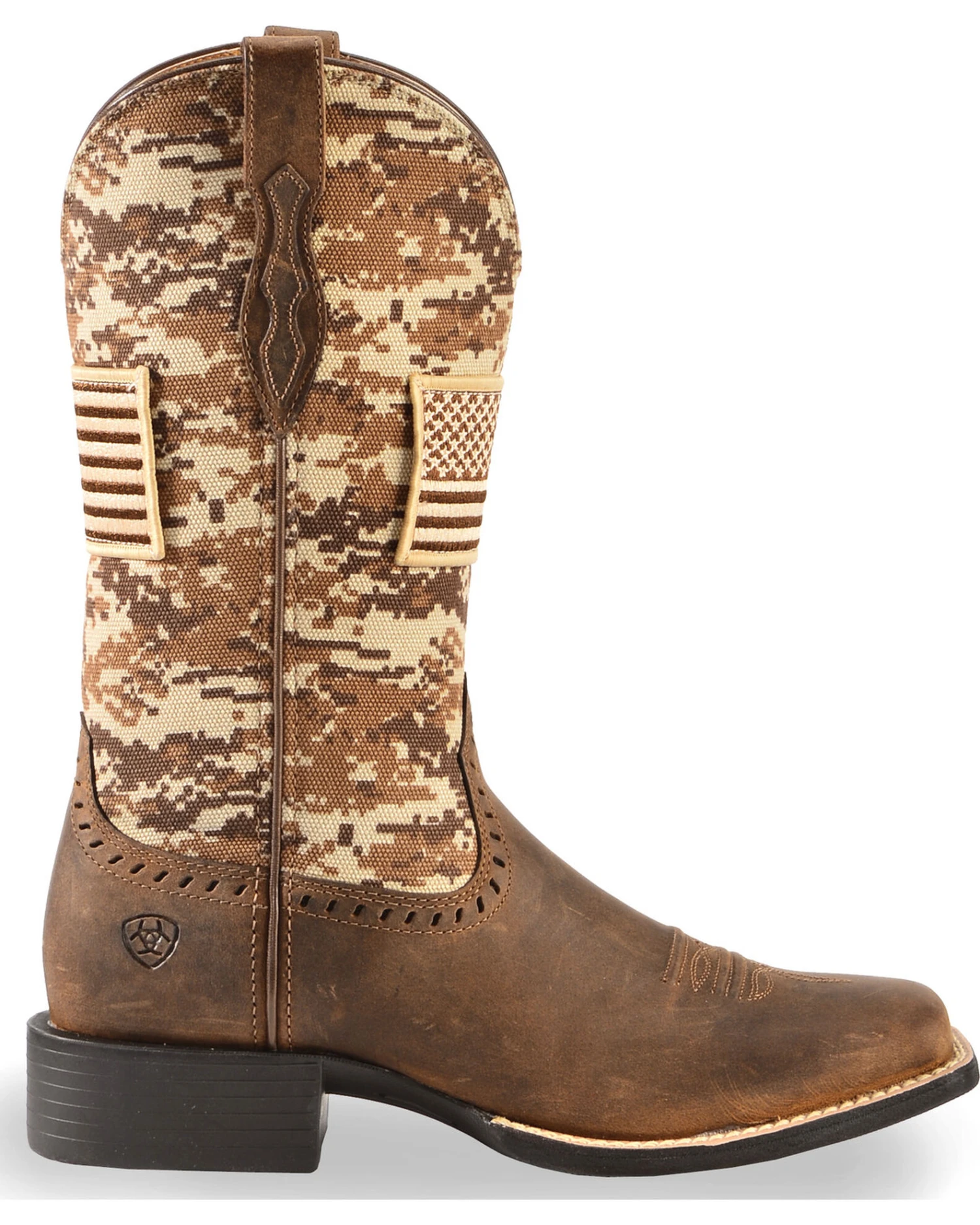 Ariat Women's Round Up Patriot Western Performance Boots - Broad Square Toe 2 Ariat Women's Round Up Patriot Western Performance Boots - Broad Square Toe - Image 2
