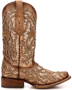 Corral Women's Orix Glitter Inlay & Studded Western Boots - Square Toe -Ariat || Corral || Dan Post Store 2000229513 200 RT