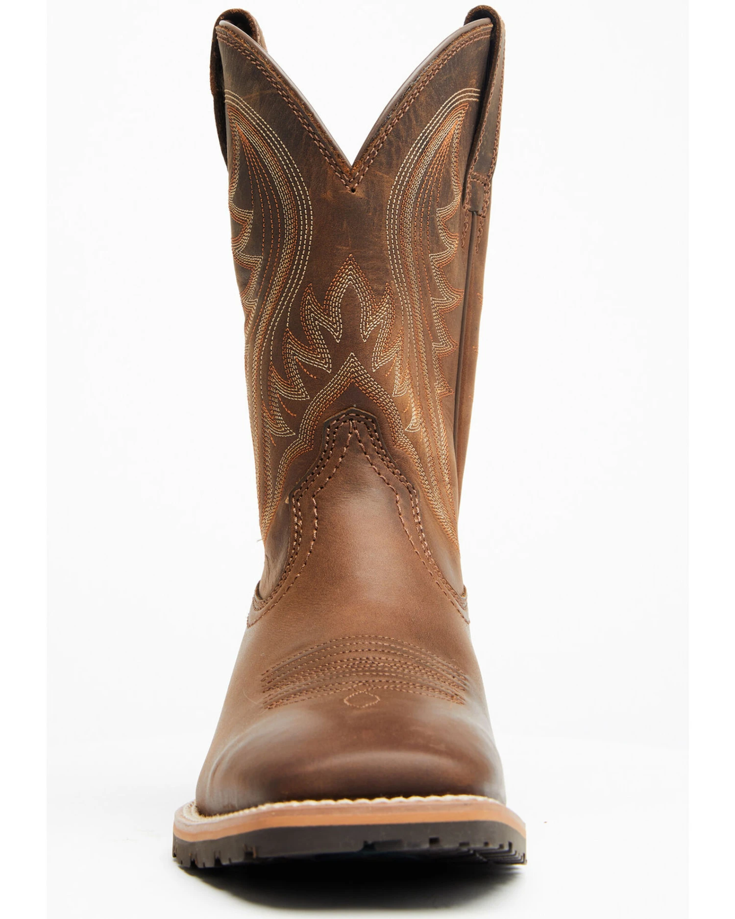 Ariat Men's Distressed Hybrid Rancher Western Performance Boots - Broad Square Toe 4 Ariat Men's Distressed Hybrid Rancher Western Performance Boots - Broad Square Toe - Image 4