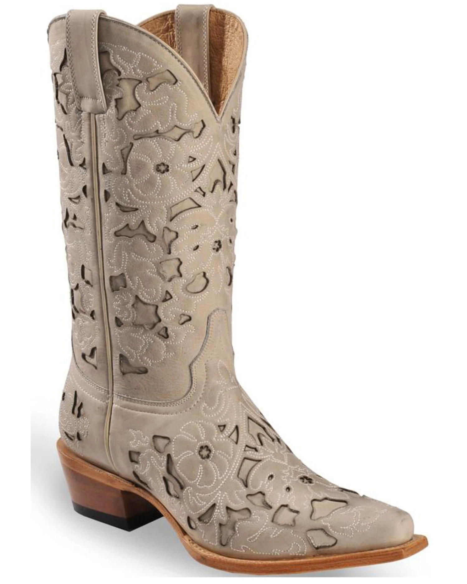 Shyanne Women's Laser Cut Western Boots - Snip Toe 1 Shyanne Women's Laser Cut Western Boots - Snip Toe