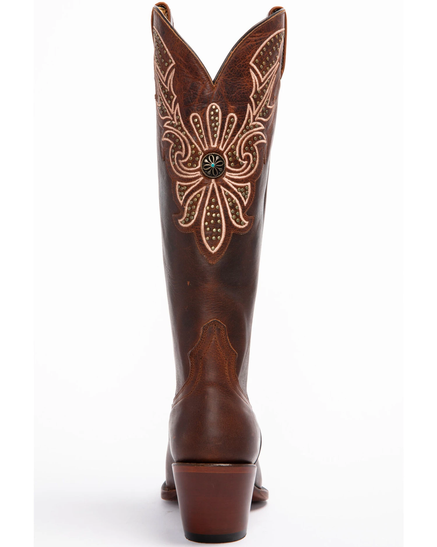 Shyanne Women's Mariel Floral Embroidered Studded Concho Western Boots - Snip Toe 5 Shyanne Women's Mariel Floral Embroidered Studded Concho Western Boots - Snip Toe - Image 5