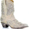 Corral Women's Metallic Glitter Inlay & Crystal Boots - Snip Toe