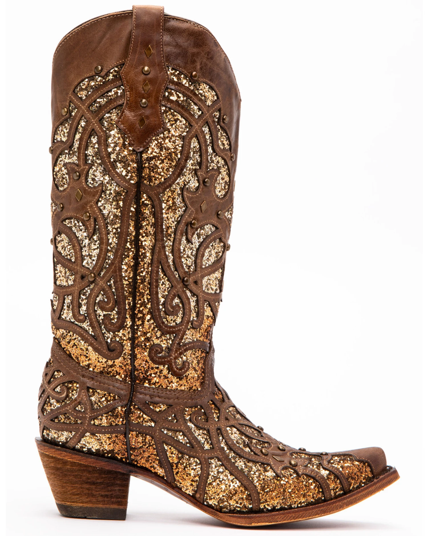 Corral Women's Golden Luminary Roots Western Boots - Snip Toe 2 Corral Women's Golden Luminary Roots Western Boots - Snip Toe - Image 2