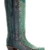 Corral Women's Full Python Woven Western Boots - Snip Toe