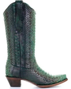 Corral Women's Full Python Woven Western Boots - Snip Toe -Ariat || Corral || Dan Post Store 2000253807 440 RT