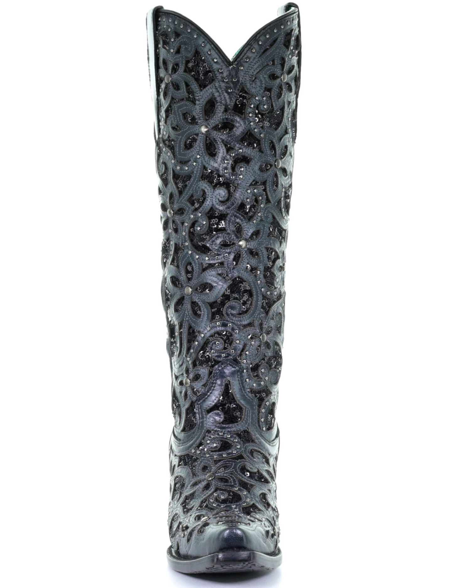 Corral Women's Floral Inlay Western Boots - Snip Toe 5 Corral Women's Floral Inlay Western Boots - Snip Toe - Image 5