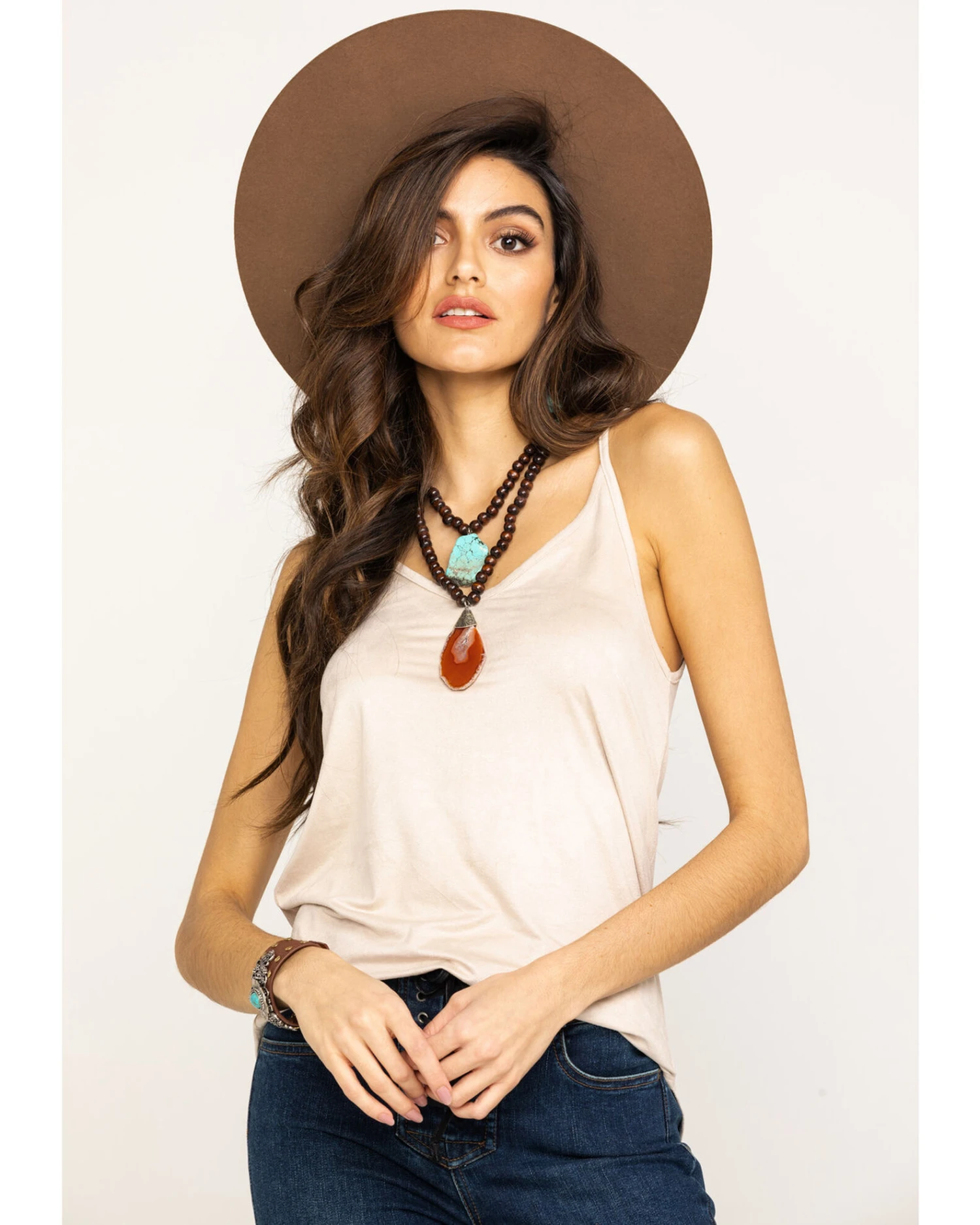 Shyanne Women's Faux Suede Cami 1 Shyanne Women's Faux Suede Cami