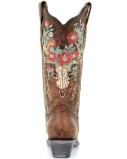 Corral Women's Deer Skull Western Boots - Snip Toe -Ariat || Corral || Dan Post Store 2000288047 280 P4