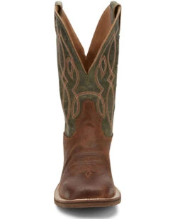 Tony Lama Men's Landgrab Brown Western Boots - Broad Square Toe -Ariat || Corral || Dan Post Store 2000293428 200 P5
