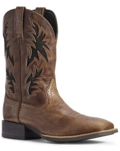 Ariat Men's Sport Cool VentTEK Western Performance Boots - Broad Square Toe