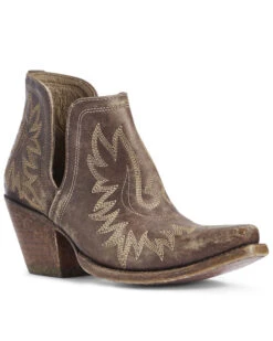 Ariat Women's Dixon Distressed Fashion Booties - Snip Toe