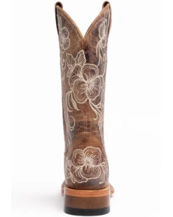 Shyanne Women's Lasy Floral Embroidered Western Boots - Broad Square Toe -Ariat || Corral || Dan Post Store 2000296019 200 P5