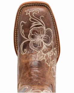 Shyanne Women's Lasy Floral Embroidered Western Boots - Broad Square Toe -Ariat || Corral || Dan Post Store 2000296019 200 P6