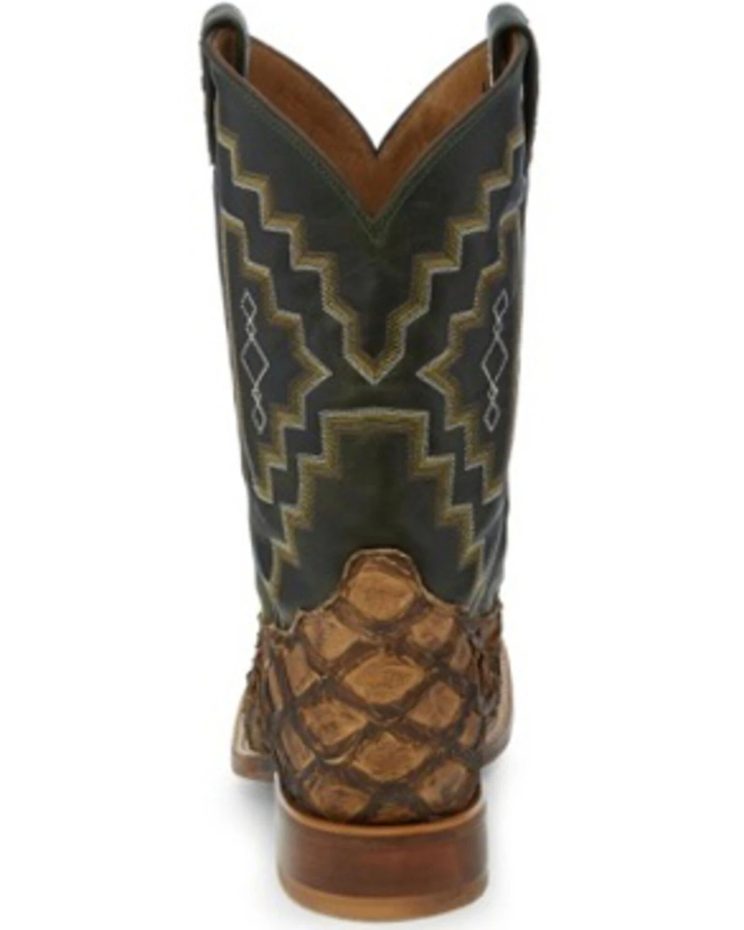 Tony Lama Men's Leviathan Chocolate Western Boots - Square Toe 2 Tony Lama Men's Leviathan Chocolate Western Boots - Square Toe - Image 2