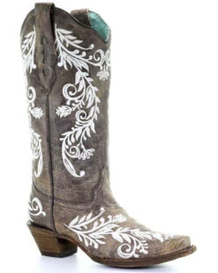 Corral Women's Glow Embroidered Western Boots - Snip Toe