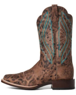 Ariat Women's Leopard Primetime Western Performance Boots - Broad Square Toe -Ariat || Corral || Dan Post Store 2000331107 200 P3