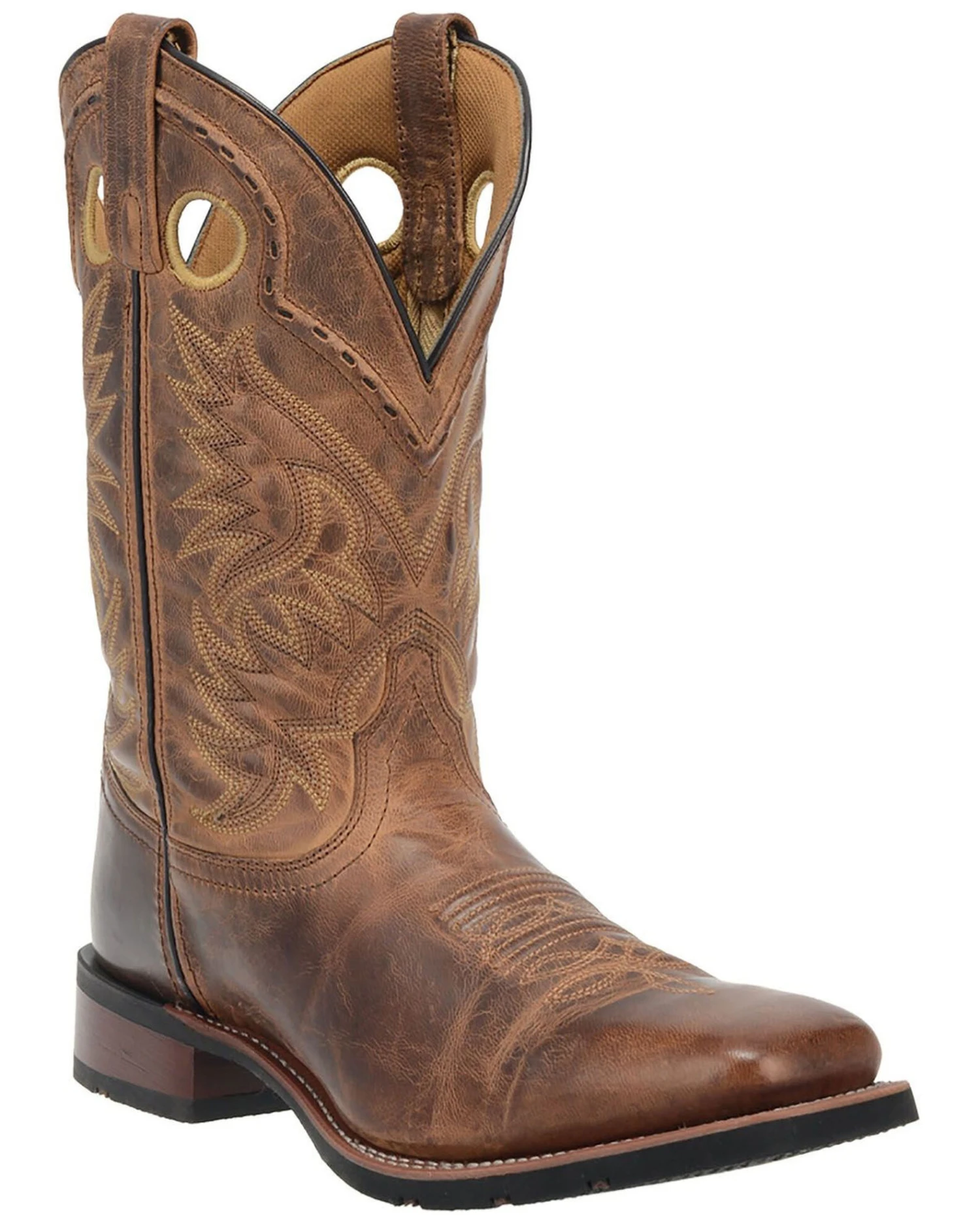 Laredo Men's Kane Western Boots - Broad Square Toe 1 Laredo Men's Kane Western Boots - Broad Square Toe