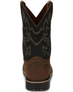 Justin Men's Fireman Black Western Boots - Square Toe -Ariat || Corral || Dan Post Store 2000334478 280 P4