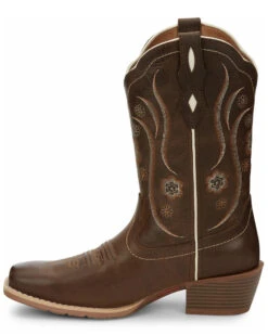 Justin Women's Jesse Brown Western Boots - Square Toe -Ariat || Corral || Dan Post Store 2000335066 200 P3