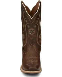 Justin Women's Jesse Brown Western Boots - Square Toe -Ariat || Corral || Dan Post Store 2000335066 200 P5