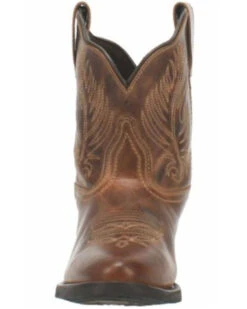 Laredo Women's Brown Shortie Western Booties - Round Toe -Ariat || Corral || Dan Post Store 2000337536 200 P4